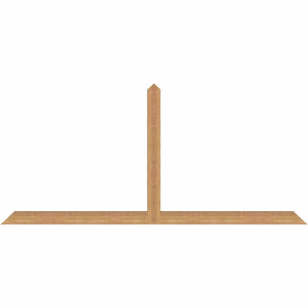 Ekena Millwork Portland Timber Gable Bracket, Western Red Cedar, 84"W x 38"H x 1 1/2"D x 3 1/2"F, 11/12 Pitch GBW084X38X0204POR00SWR - main